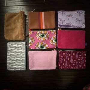 IPSY Bundle of (8) Makeup Cosmetic Bags Totes Travel Cases NWOT